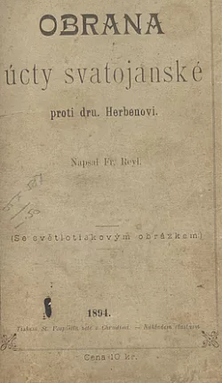 Obrana úcty svatojanské proti dru. Herbenovi