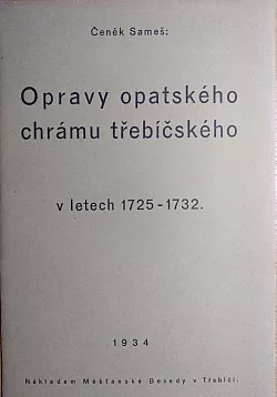 Opravy opatského chrámu třebíčského v letech 1725-1732