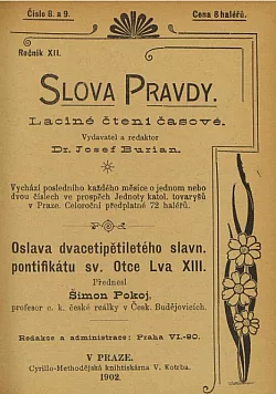 Oslava dvacetipětiletého slavn. pontifikátu sv. Otce Lva XIII.