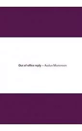 Out of office reply