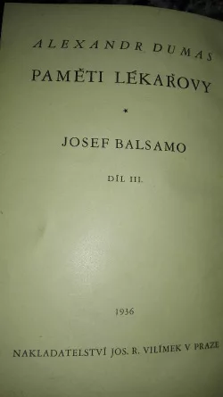 Paměti lékařovy: Josef Balsamo III