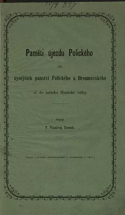 Paměti újezdu Polického čili nynějších panství Polického a Broumovského
