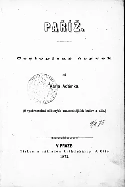 Paříž: Cestopisný úryvek