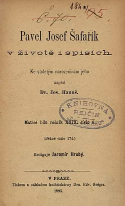 Pavel Josef Šafařík v životě i spisích