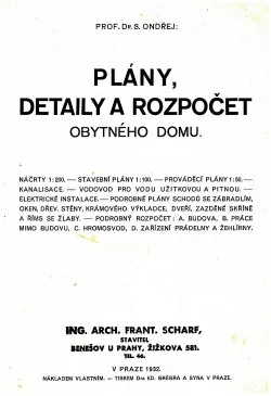 Plány, detaily a rozpočet obytného domu