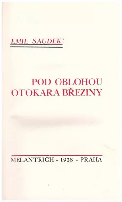 Pod oblohou Otokara Březiny