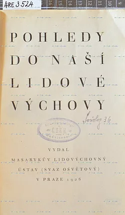 Pohledy do naší lidové výchovy