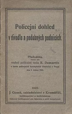 Policejní dohled v divadle a podobných podnicích