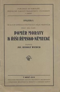 Poměr Moravy k Říši římsko-německé