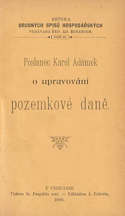 Poslanec Karel Adámek o upravování pozemkové daně