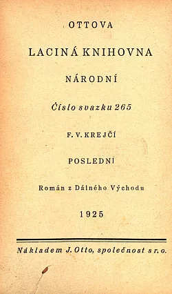Poslední: román z Dálného Východu