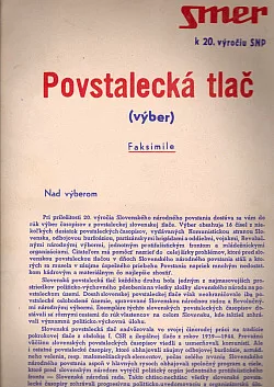 Povstalecká tlač (výber)