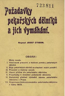 Požadavky pekařských dělníků a jich vymáhání