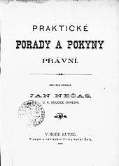Praktické porady a pokyny právní