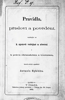 Pravidla, přísloví a povědění vztahující se ke správě veřejné a obecní