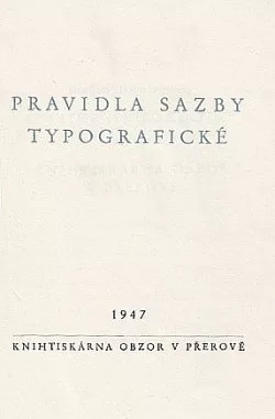 Pravidla sazby typografické