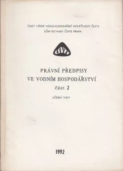 Právní předpisy ve vodním hospodářství - část 2