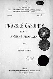 Pražské časopisy 1770-1774 a české probuzení