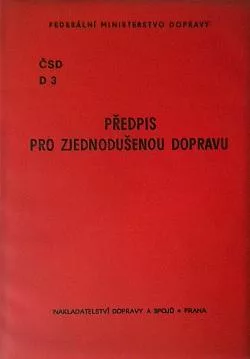 Předpis pro zjednodušenou dopravu ČSD D3