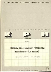 Předpisy pro podnikové početnictví neprůmyslových podniků