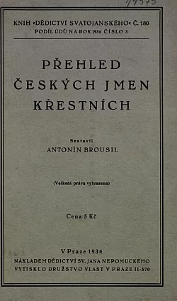 Přehled českých jmen křestních