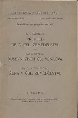 Přehled dějin čsl. zemědělství