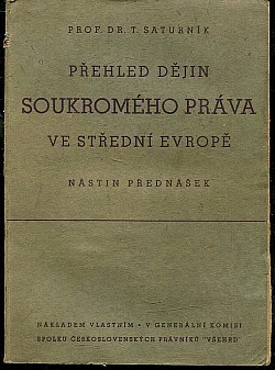 Přehled dějin soukromého práva ve střední Evropě: nástin přednášek
