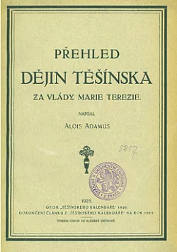 Přehled dějin Těšínska za vlády Marie Terezie