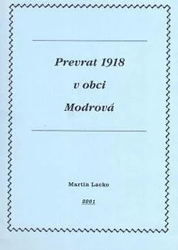 Prevrat 1918 v obci Modrová