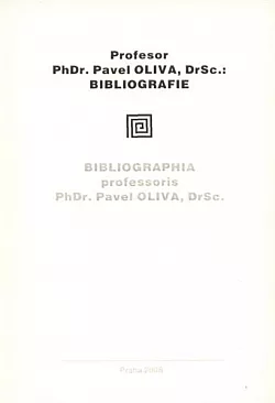 Profesor PhDr. Pavel Oliva, DrSc