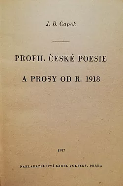 Profil české poesie a prosy od r. 1918