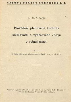 Provádění plánované kontroly užitkovosti a výběrového chovu v rybníkářství