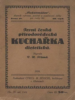 První česká přírodovědecká kuchařka dietetická