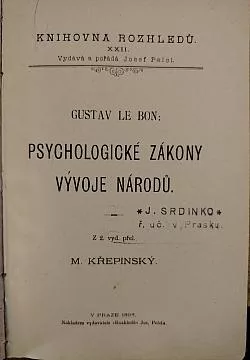 Psychologické zákony vývoje národů