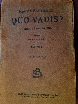 Quo vadis? sväzok I.