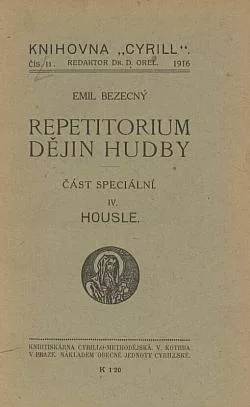 Repetitorium dějin hudby: Část speciální. IV, Housle