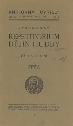 Repetitorium dějin hudby II. Zpěv
