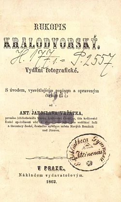 Rukopis Kralodvorský