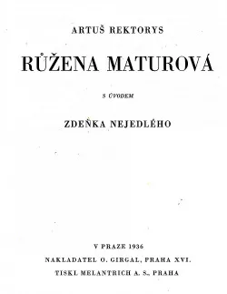 Růžena Maturová