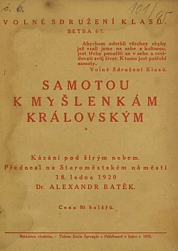 Samotou k myšlenkám královským