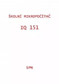 Školní mikropočítač IQ 151