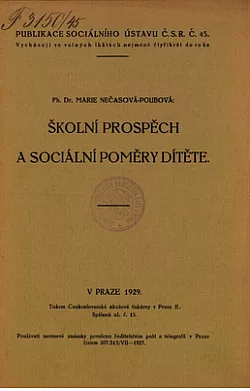 Školní prospěch a sociální poměry dítěte