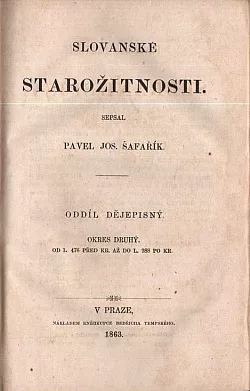 Slovanské starožitnosti: Oddíl dějepisný - Okres druhý