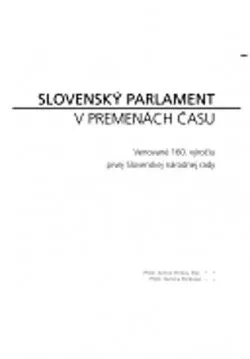Slovenský parlament v premenách času