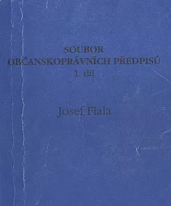 Soubor občanskoprávních předpisů. 1. díl