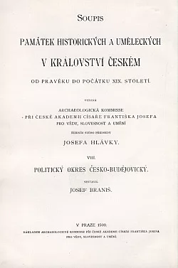 Soupis památek historických a uměleckých v politickém okresu Českobudějovickém