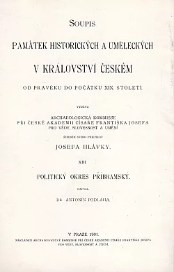 Soupis památek historických a uměleckých v politickém okresu Příbramském