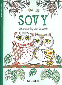 Sovy - omalovánky pro dospělé