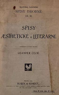 Spisy æsthetické a literární