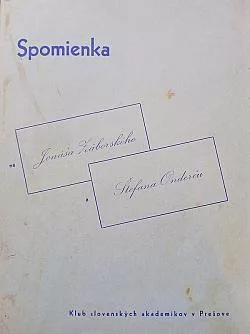 Spomienka na Jonáša Záborského a Štefana Onderču